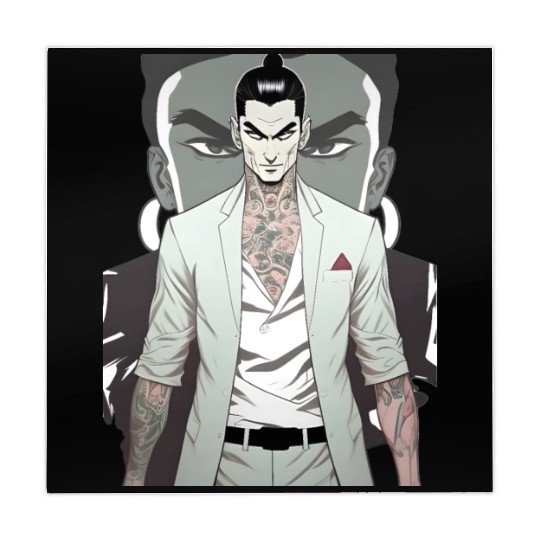 Japan Yakuza Greeny Face Mahjong Mats
