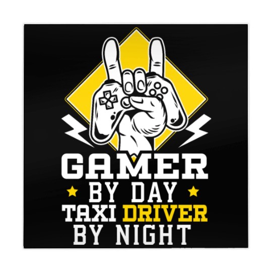 Gamer By Day Taxi Driver By Night Cab Driver Mahjong Mats