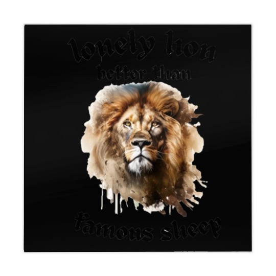 lonely lion quote Mahjong Mats