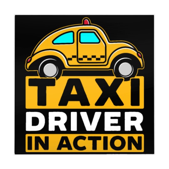 Taxi Driver In Action Taxicab Cab Driver Cabbie Mahjong Mats