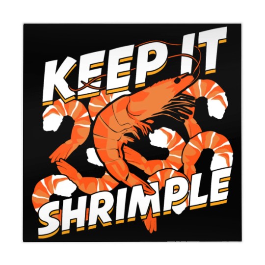 Keep It Shrimple Shrimp Seafood Lover Mahjong Mats