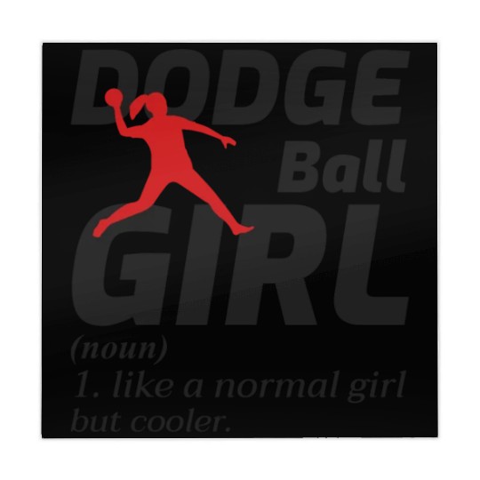 Dodgeball Girl Player Coach Team Sports Funny Mahjong Mats
