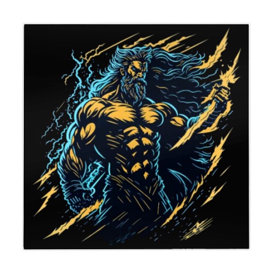 Zeus God of thunder and lightning Mahjong Mats
