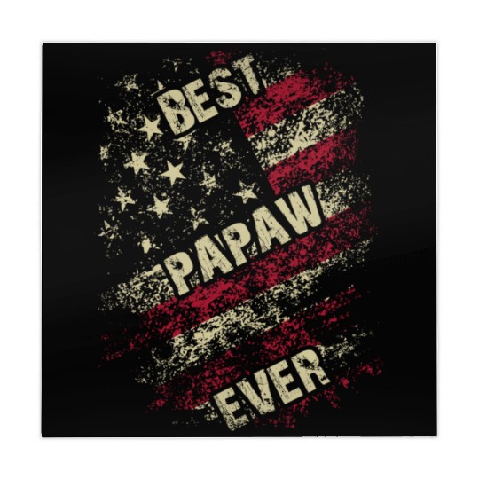 Grandpa US Flag Best Papaw Ever Fathers Day Mahjong Mats