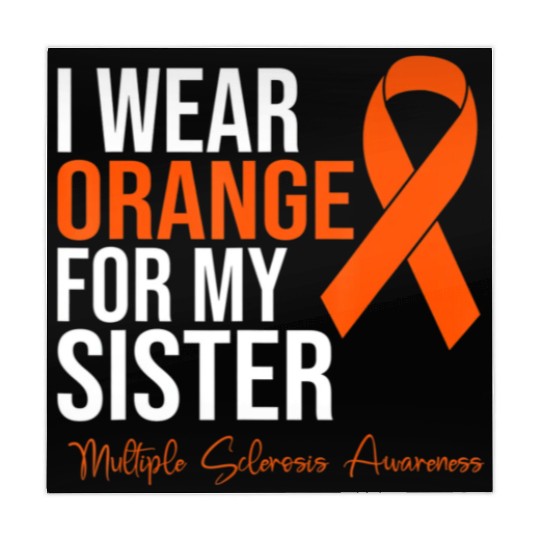 I Wear Orange For My Sister MS Warrior Multiple S Mahjong Mats