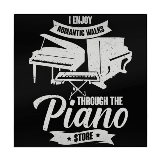 I Enjoy Romantic Walks Through The Piano Store Mahjong Mats
