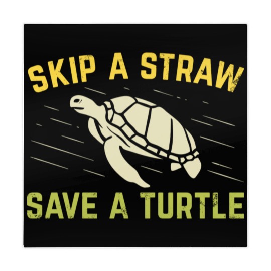 Skip A Straw Save A Turtle Scuba Diver Diving Gift Mahjong Mats