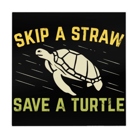 Skip A Straw Save A Turtle Scuba Diver Diving Gift Mahjong Mats