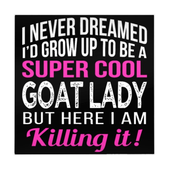 Goat Lady Funny Goat Lover Giftszoo Mahjong Mats