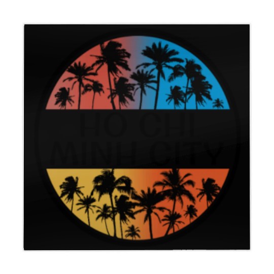 Ho Chi Minh City Vietnam Palm Tree Stylish Mahjong Mats