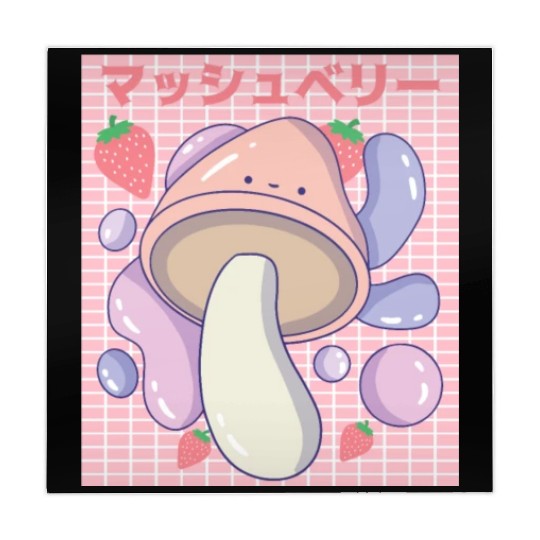 Kawaii Mushbery Mushroom and Strawberry Mahjong Mats