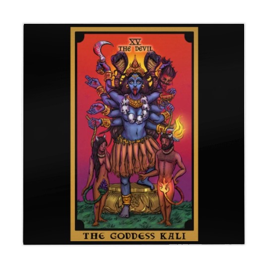 The Goddess Kali in The Devil Tarot Card Mahjong Mats