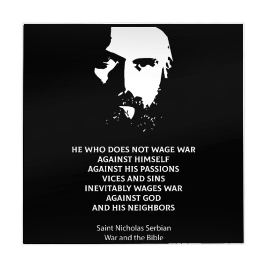 Saint Nicholas Serbian on the metaphysics of war Mahjong Mats