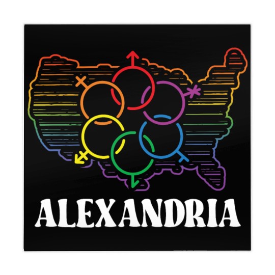 Alexandria Pride Month Pride Flag LGBT Community L Mahjong Mats