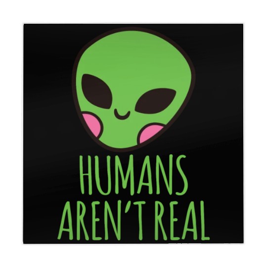 Humans Aren t Real Alien Head Mahjong Mats