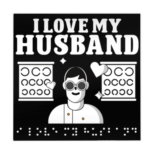 Blindness i love my husband blindness awareness Mahjong Mats