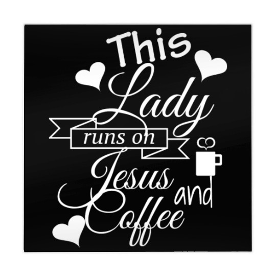 This lady runs on Jesus and coffee. Mahjong Mats