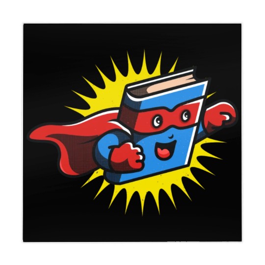 Book Hero Reading Book Lover Comic Book Comics Mahjong Mats