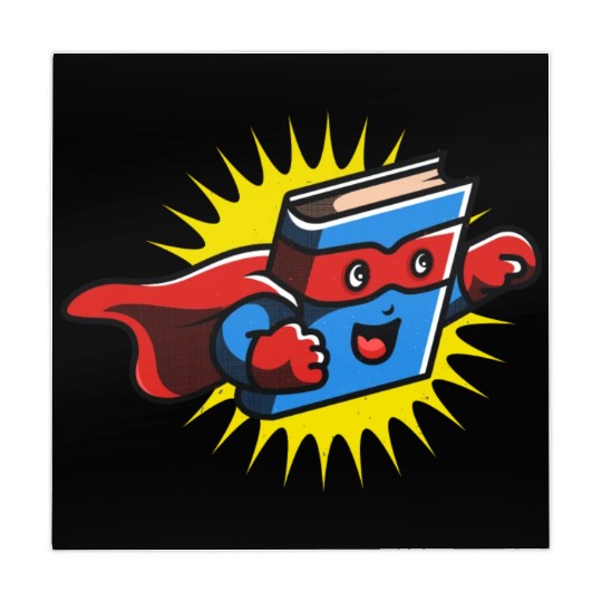 Book Hero Reading Book Lover Comic Book Comics Mahjong Mats