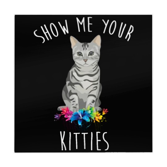 Show Me Your Kitties Flower Cat Lovers Mothers Day Mahjong Mats