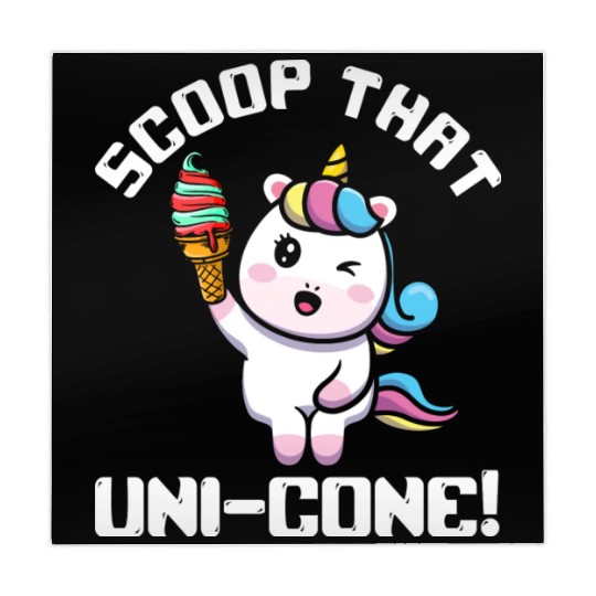 Rainbow Cute Unicorn Ice Cream Lover Mythical Mahjong Mats