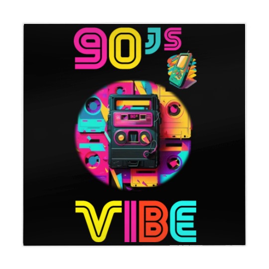 90s Vibe - I Love The 90s - Retro 90s Neon Mahjong Mats