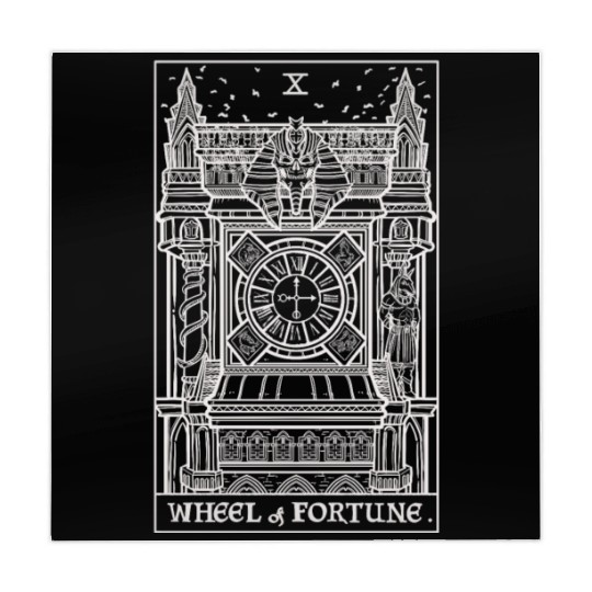 Wheel of Fortune Tarot Card Shadow Edition Mahjong Mats