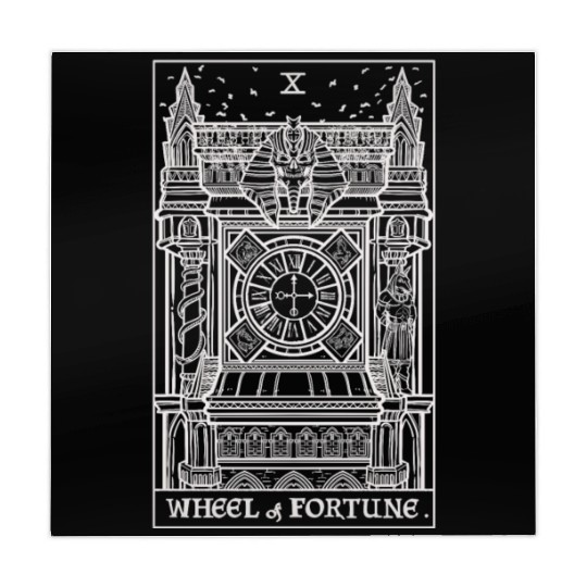 Wheel of Fortune Tarot Card Shadow Edition Mahjong Mats