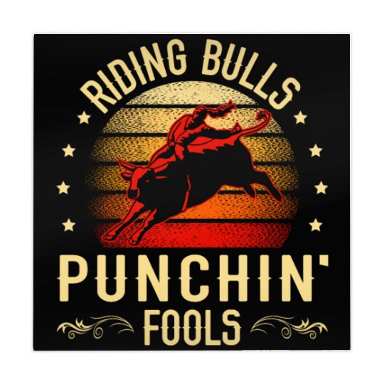 Bull Rider Bull Riding Western Rodeo Cowboy Lover Mahjong Mats