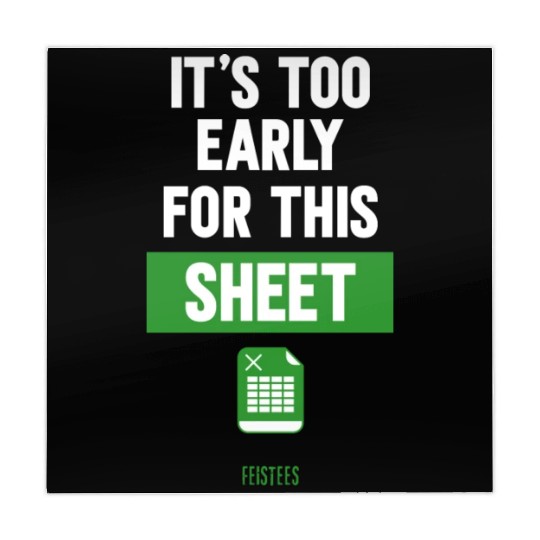 Funny Excel Pun, It's Too Early for this Sheet Mahjong Mats