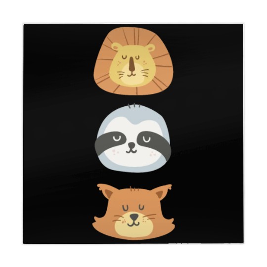 Lion, Sloth and Weasel Mahjong Mats
