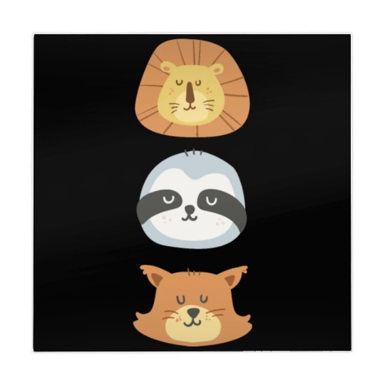 Lion, Sloth and Weasel Mahjong Mats