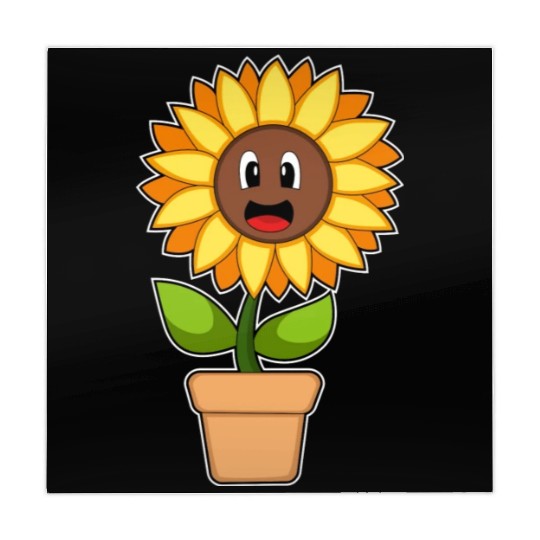 Plant Pot Sunflower Flower Mahjong Mats