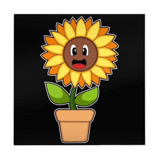 Plant Pot Sunflower Flower Mahjong Mats