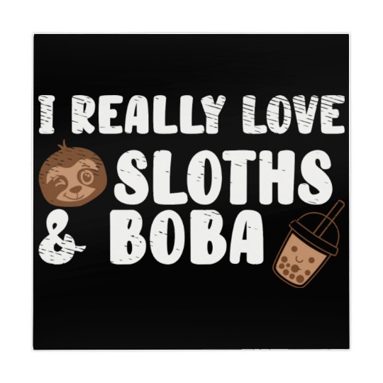 Cute Lazy Sloth Boba Tea Sweet Bubble Tea Mahjong Mats