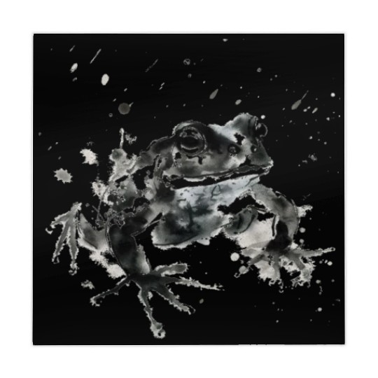 Frog Sumie painting Japanese art style Mahjong Mats