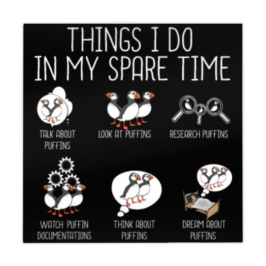 Funny Atlantic Puffin Bird Lover Women Puffin Mahjong Mats