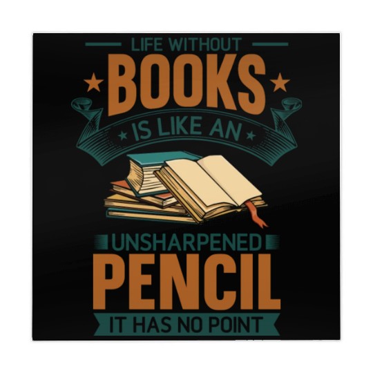 Book Lover Life Without Books Literature Design Mahjong Mats