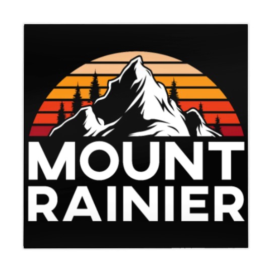 Mount Rainier Mountaineer Summit Sport Hiking Mahjong Mats