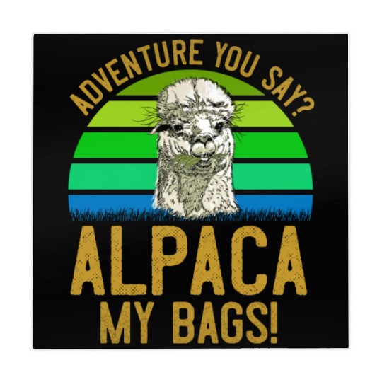 Alpaca my Bags Mountaineer funny Hiking Mahjong Mats