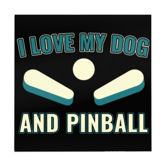 I Love my Dog and Pinball Machines Arcade Funny Mahjong Mats