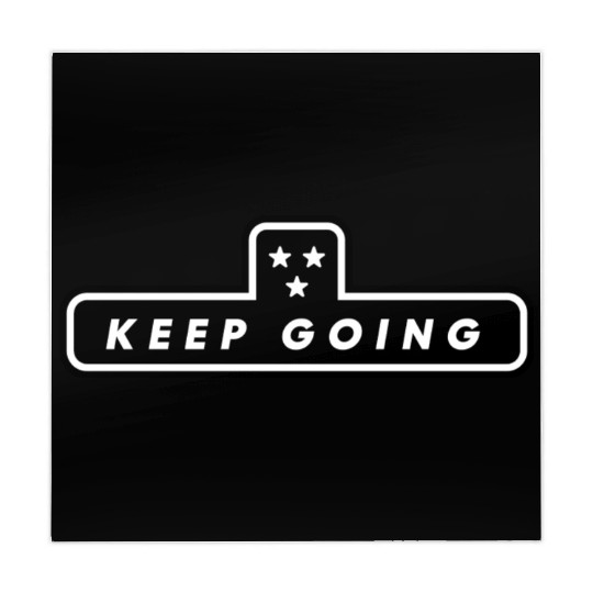 Keep Going Motivational Quote Thriller Mahjong Mats
