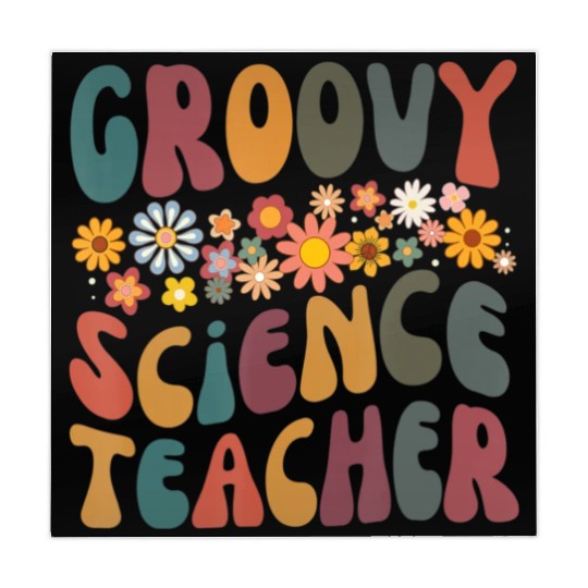 Groovy Science Teacher Retro Colorful Design Mahjong Mats