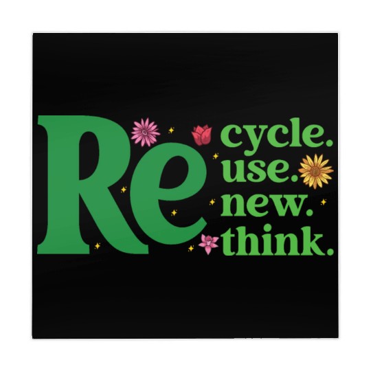 Recycle Reuse Renew Rethink - Earth Day Mahjong Mats