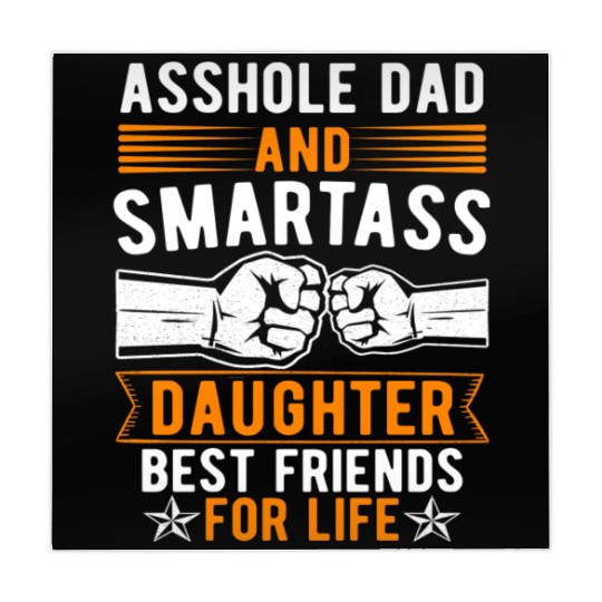 Asshole Dad And Smartass Daughter Best Friends Mahjong Mats