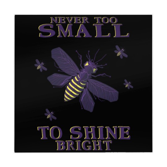 never too small to shine bright firefly Mahjong Mats