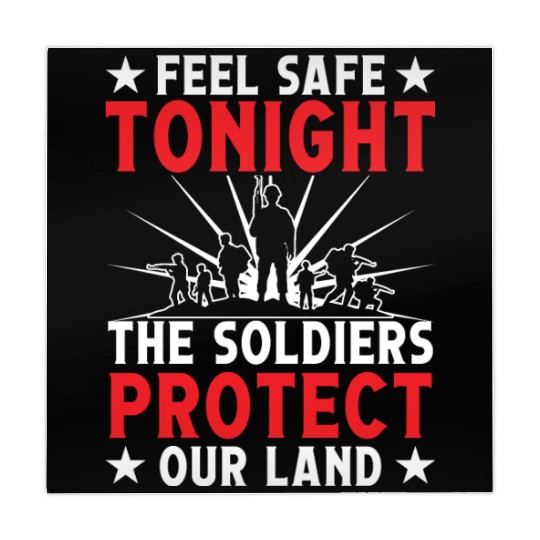 Soldier feel safe tonight military army veteran Mahjong Mats