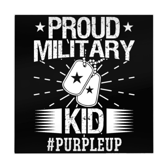 Soldier proud military kid #purpleup army veteran Mahjong Mats