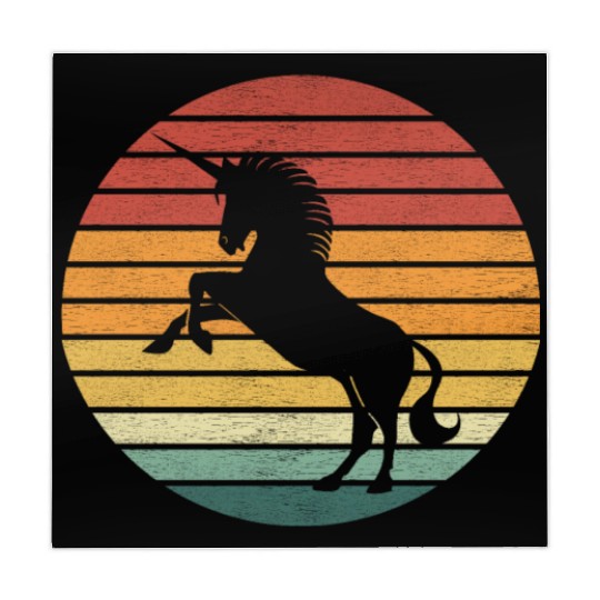 Unicorn Lover - Vintage Sunset Unicorn Mahjong Mats