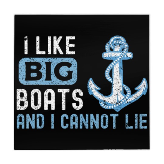 I Like Big Boats and Cannot Lie Funny Cruise Gift Mahjong Mats
